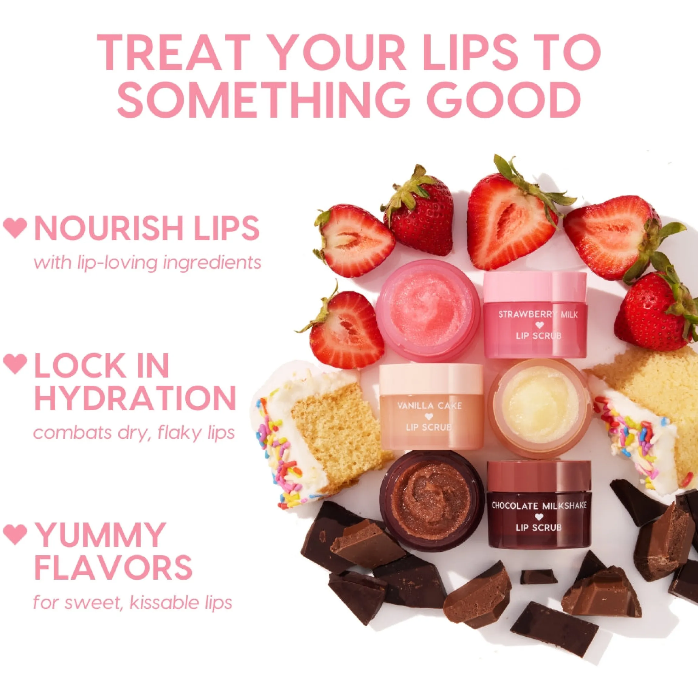 Fresh Kiss Lip Scrub, Mask + Balm Set